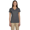 Econscious Women's Charcoal Organic Cotton Short-Sleeve V-Neck T-Shirt