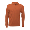 BAW Men's Texas Orange Eco Cool Tek Long Sleeve Polo