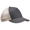 Econscious Charcoal/Oyster Recylced Semi-Curve 5-Panel Trucker