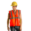 OccuNomix Men's Orange High Visibility Value Mesh Standard Vest