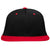 Pacific Headwear Black/Red Premium P-Tec FlexFit Cap