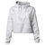 Independent Trading Co. Women's White Camo Lightweight Pullover Crop Windbreaker