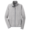 Port Authority Men's Grey Heather Sweater Fleece Jacket