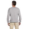 Hanes Men's Light Steel 9.7 oz. Ultimate Cotton 90/10 Fleece Crew