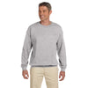 Hanes Men's Light Steel 9.7 oz. Ultimate Cotton 90/10 Fleece Crew