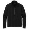 Port Authority Men's Deep Black Arc Sweater Fleece 1/4 Zip