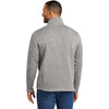 Port Authority Men's Deep Smoke Heather Arc Sweater Fleece 1/4 Zip