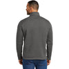 Port Authority Men's Grey Smoke Heather Arc Sweater Fleece 1/4 Zip