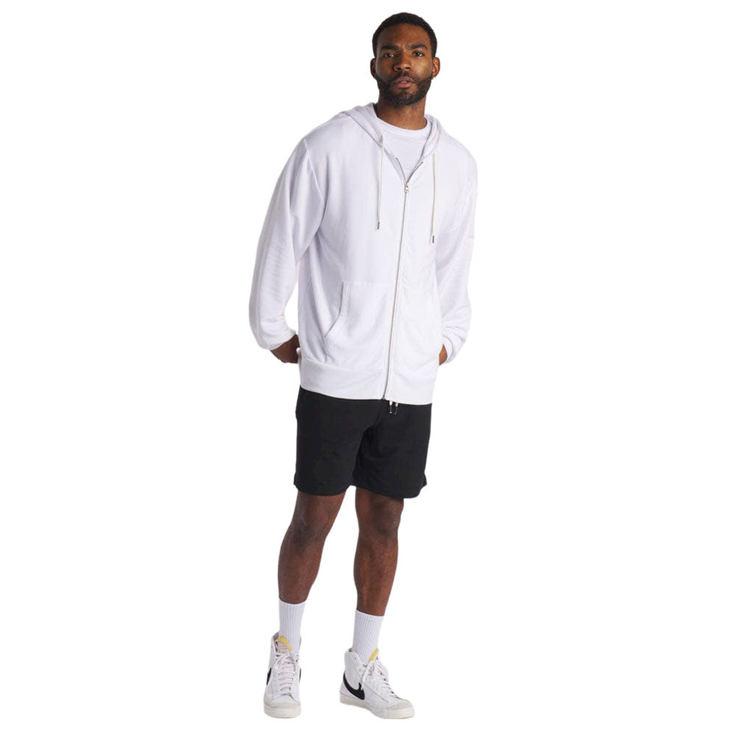 Feat Men's White TreeCell Plush Zip Hoodie