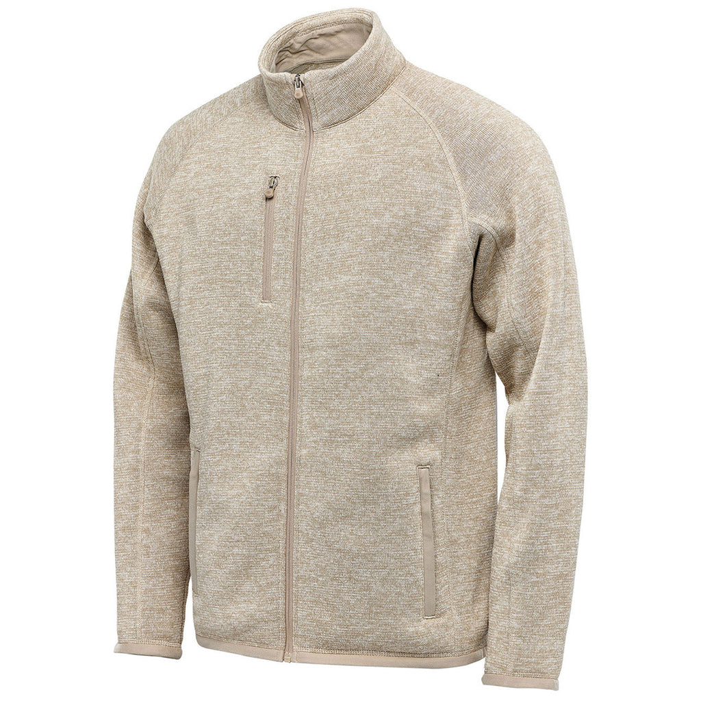 Stormtech Men's Oatmeal Heather Avalante Full Zip Fleece Jacket