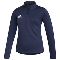adidas Women's Team Navy Blue/White Under The Lights Long Sleeve Woven 1/4 Zip