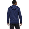 adidas Men's Team Navy Blue Melange/White Team Issue Full Zip Jacket
