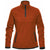 Stormtech Women's Burnt Orange/Graphite Shasta Tech Fleece Quarter Zip
