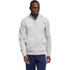 adidas Men's Grey Two Melange/White Team Issue Full Zip Jacket