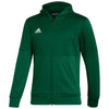 adidas Men's Team Dark Green Melange/White Team Issue Full Zip Jacket