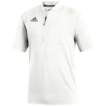 adidas Men's White/Grey Five Under The Lights Short Sleeve 1/4 Zip