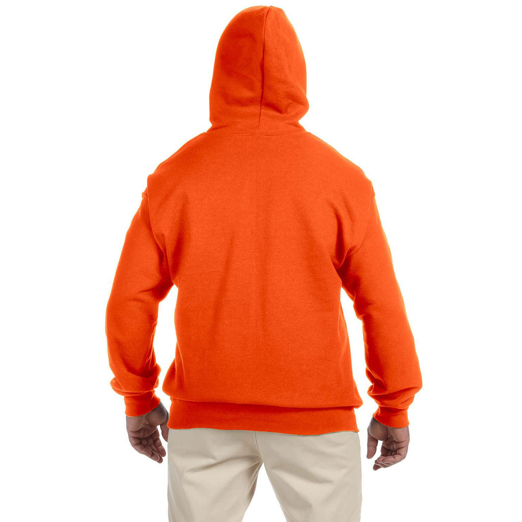Gildan Unisex Safety Orange DryBlend 9 oz. 50/50 Full Zip Hoodie