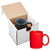 Primeline Red 11 oz Basic C Handle Ceramic Mug in Individual Mailer