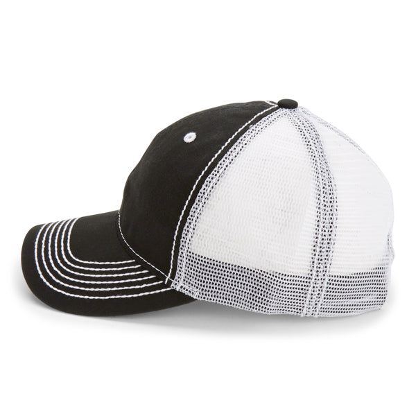 Paramount Apparel Black/White Heavy Washed Cap