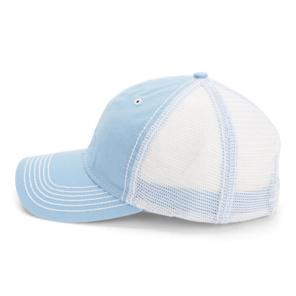 Paramount Apparel Columbia Blue/White Heavy Washed Cap