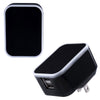 Primeline Black-White Light-Up-Your-Logo Duo USB Wall Charger
