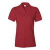 IZOD Women's Real Red Stretch Pique Polo
