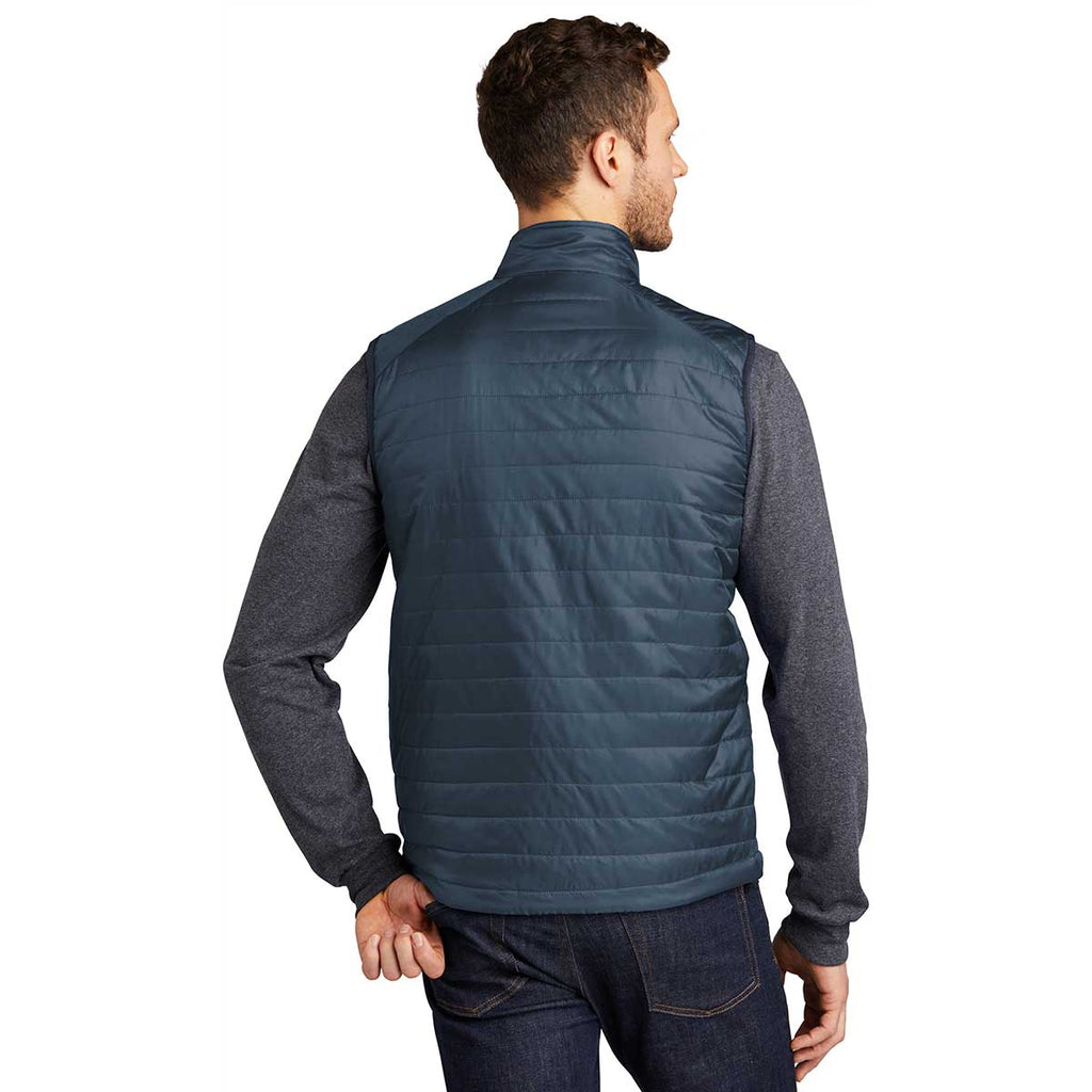 Port Authority Men's Regatta Blue/ River Blue Packable Puffy Vest