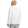Sport-Tek Men's White Repeat 1/2-Zip Long Sleeve Hooded Jacket