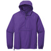Sport-Tek Men's Purple Packable Anorak