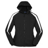 Sport-Tek Men's Black/White Fleece-Lined Colorblock Jacket