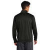 Sport-Tek Men's Black/Black Tricot Track Jacket