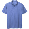 Port Authority Men's Moonlight Blue Heather Heathered Silk Touch Performance Polo