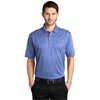 Port Authority Men's Moonlight Blue Heather Heathered Silk Touch Performance Polo