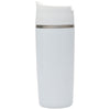 Perka White Macchiato 12 oz. Double Wall Coffee/Tea Press Mug