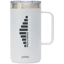 Perka White Wayfarer 24 oz. 304 Stainless Steel Mug