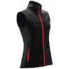 Stormtech Women's Black/Bright Red Orbiter Softshell Vest