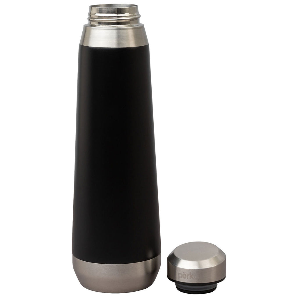 Perka Black Trevi 17 oz. Double Wall Stainless Steel Bottle