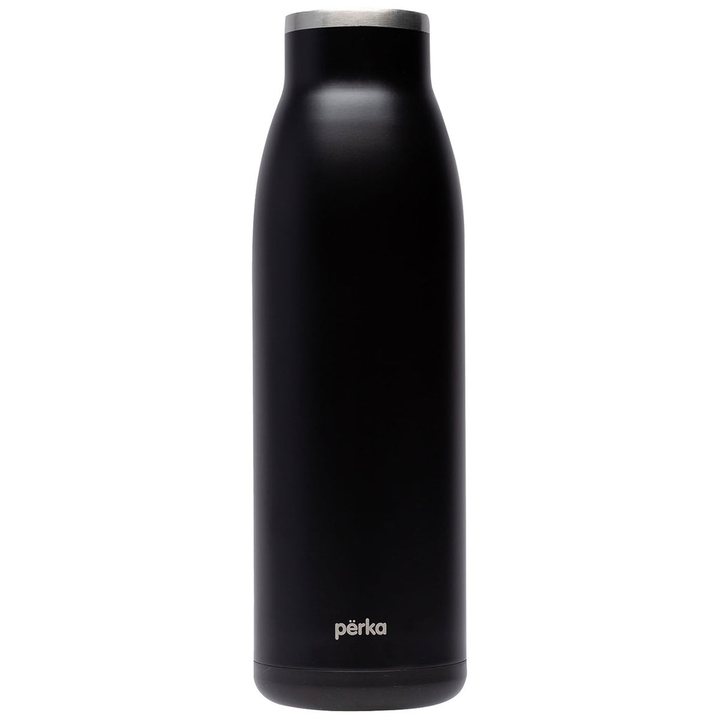 Perka Black Granada 17 oz. Double Wall, Stainless Steel Water Bottle
