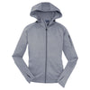 Sport-Tek Women's Grey Heather Tech Fleece Full-Zip Hooded Jacket