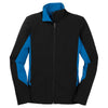 Port Authority Women's Black/Imperial Blue Core Colorblock Soft Shell Jacket