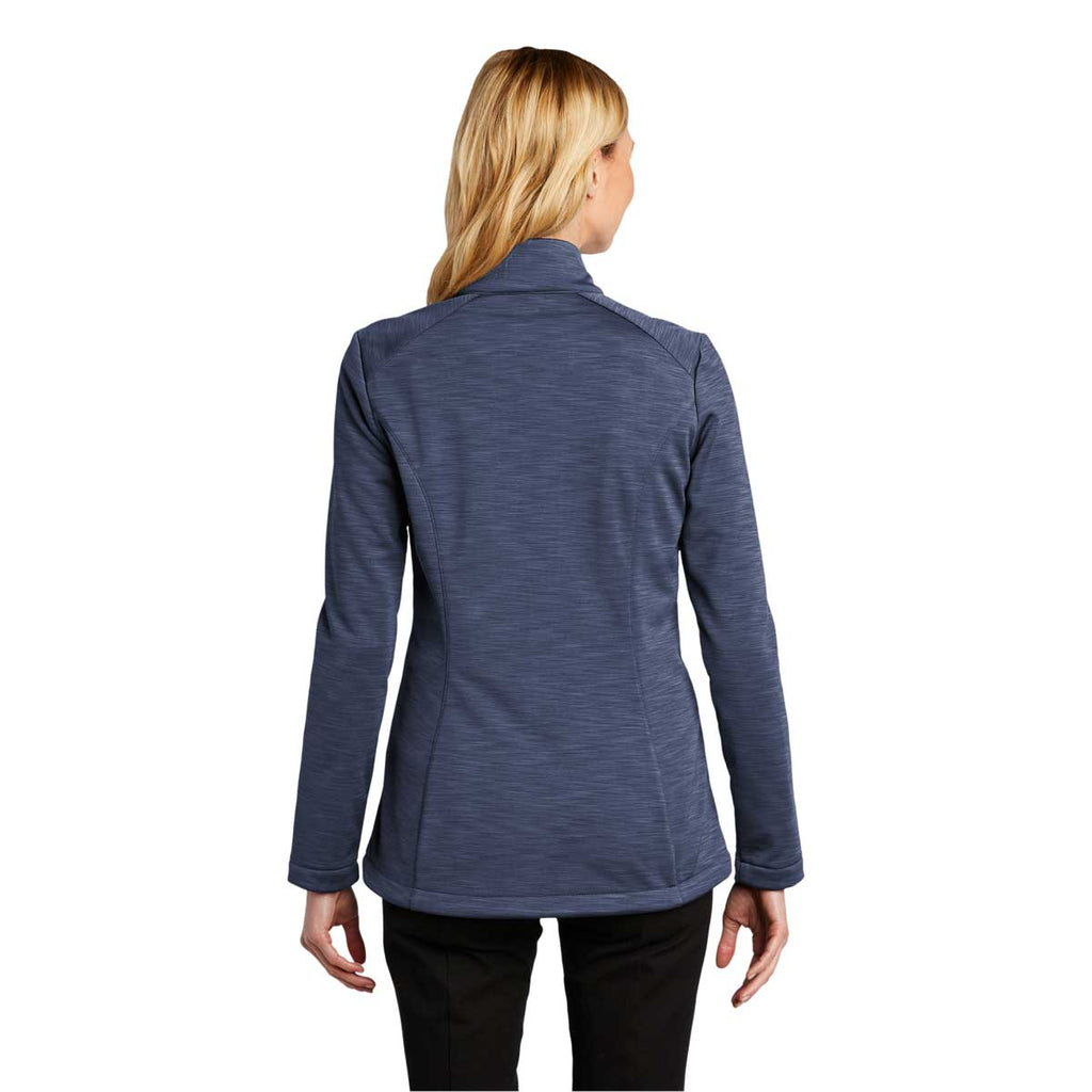 Port Authority Women's Dress Blue Navy Heather Stream Soft Shell Jacket