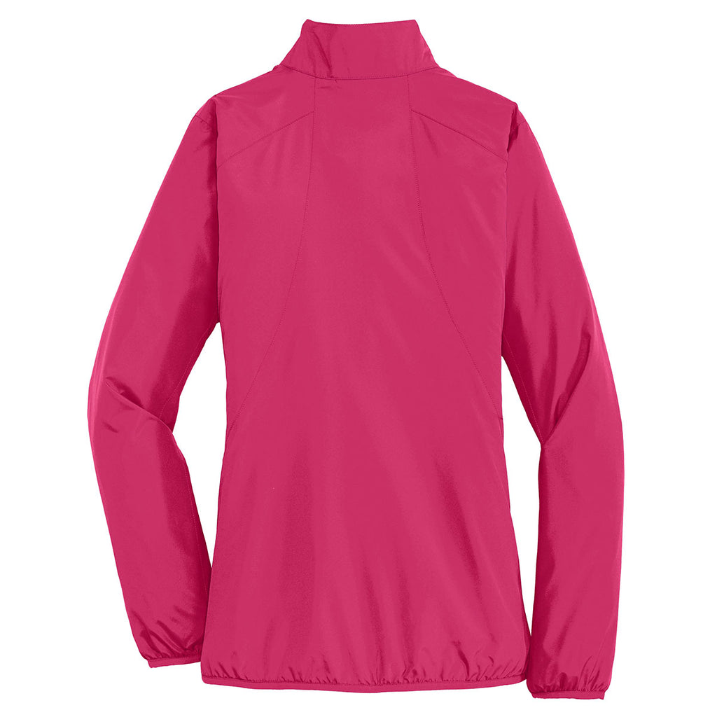 Port Authority Women's Pink Azalea Zephyr Full-Zip Jacket