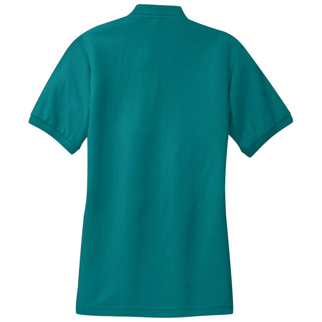 Port Authority Women's Teal Green Silk Touch Polo