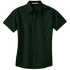 Port Authority Women's Dark Green/Navy Short Sleeve Easy Care Shirt