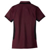 Port Authority Women's Maroon/Black Dry Zone Colorblock Ottoman Polo