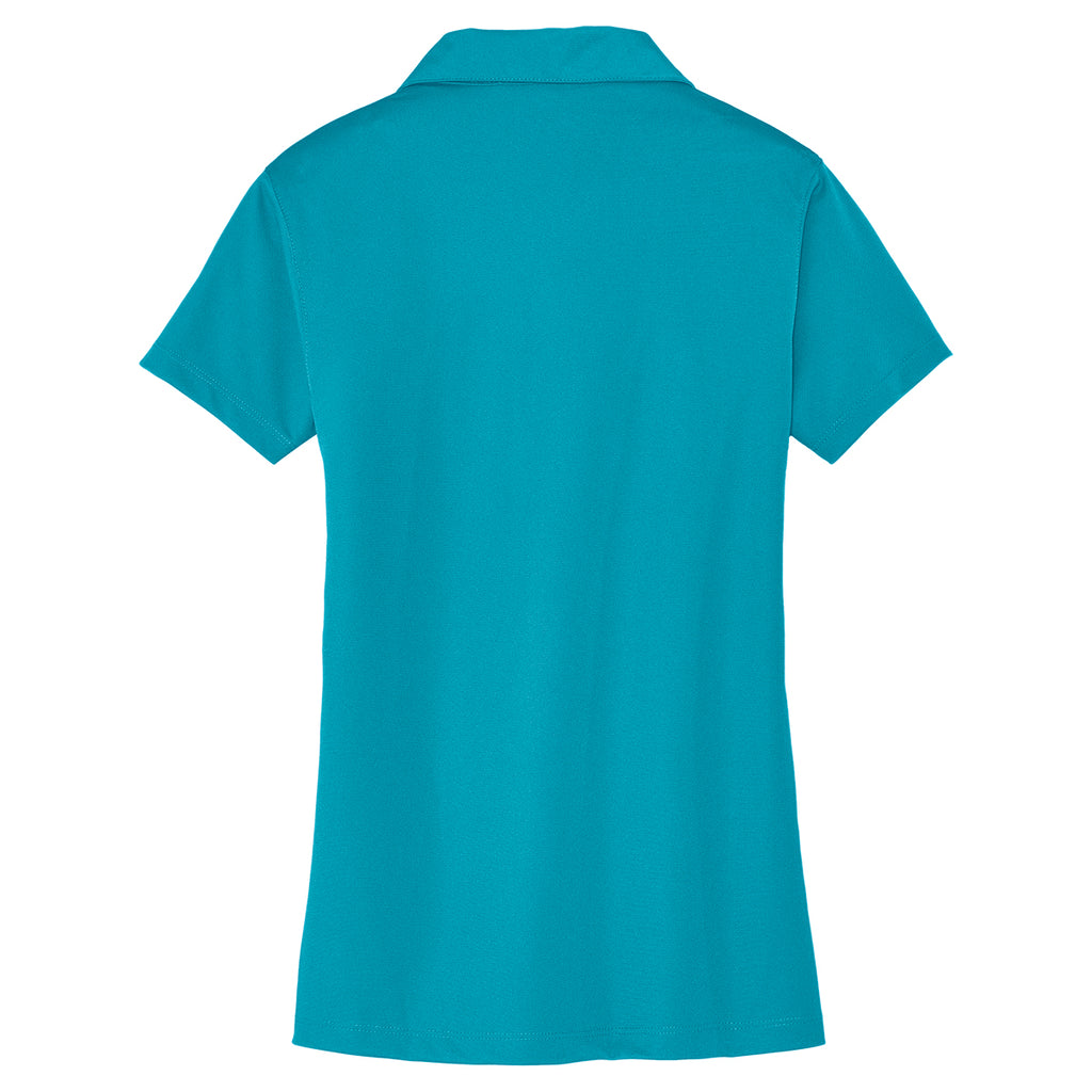 Port Authority Women's Deep Teal Blue Tech Pique Polo