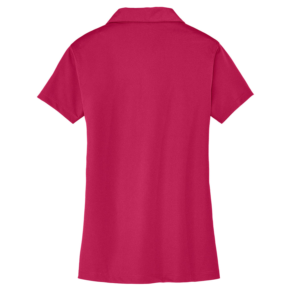 Port Authority Women's Raspberry Pink Tech Pique Polo