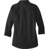 Port Authority Women's Black 3/4-Sleeve SuperPro Twill Shirt