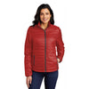 Port Authority Women's Fire Red/ Graphite Packable Puffy Jacket