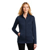 Port Authority Women's River Blue Navy Heather Collective Striated Fleece Jacket